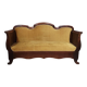 Antique Louis Philippe period solid walnut sofa
