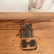 Antique solid pine chest - 41 x 25 x 20