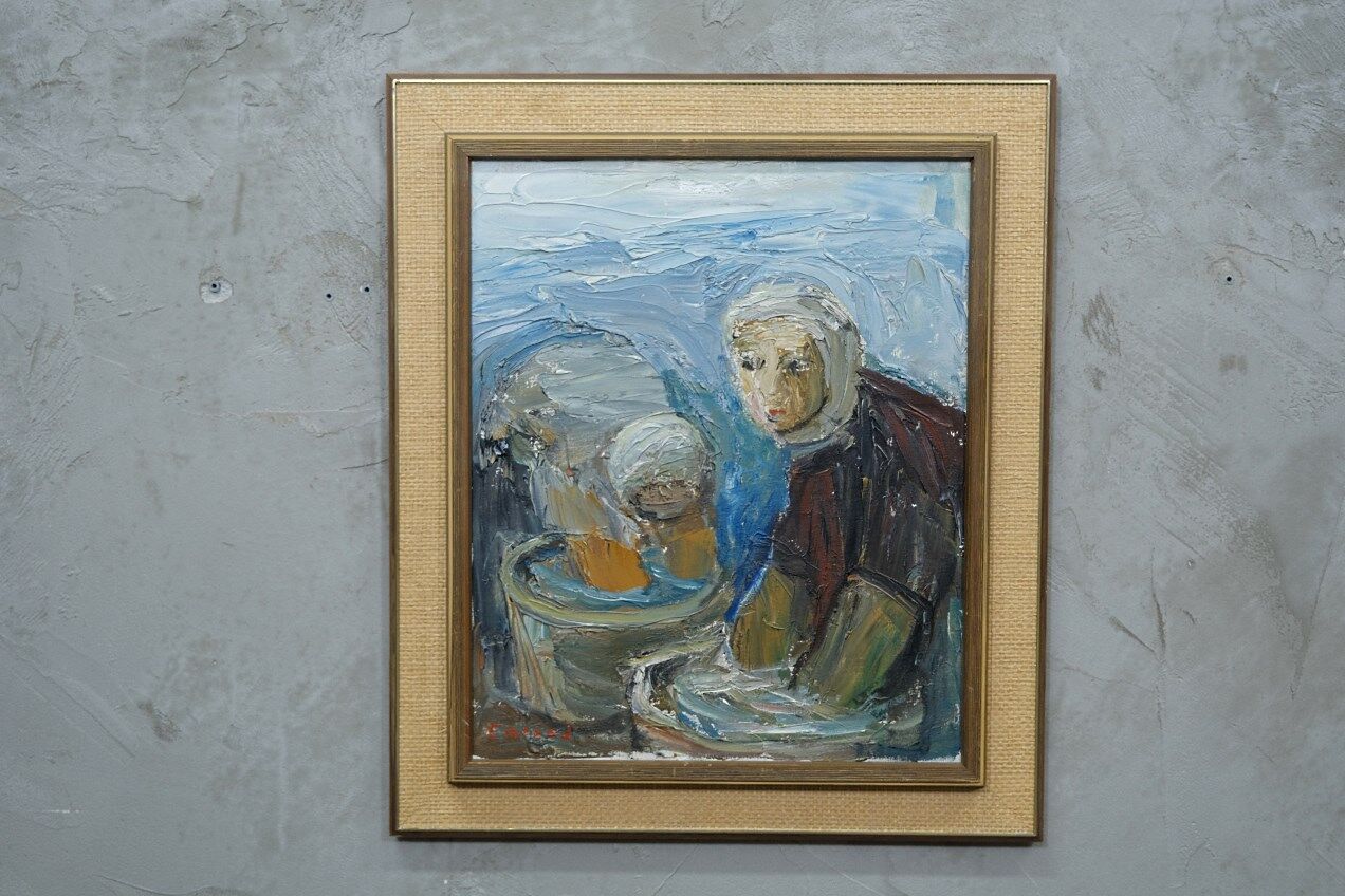 Einar Emland, Swedish painting, 1960s, Oil on canvas, Framed
