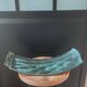Large shallow dish (signed) in French studio stoneware from the 1960s-70s.