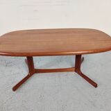 Table basse en teck massif, Danemark 1960s