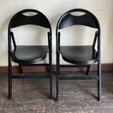 Pair of folding chairs Thonet 751 Bauhaus curved wood