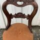 Mid-19th century solid walnut harpist's chair