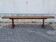 Banc brutaliste de ferme ancien en chêne massif 220 cm