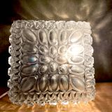 Square glass flush mount ceiling light or wall sconce