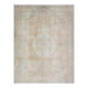 1970s Vintage Persian Handmade Wool Cotton Orange Area Rug 282x377