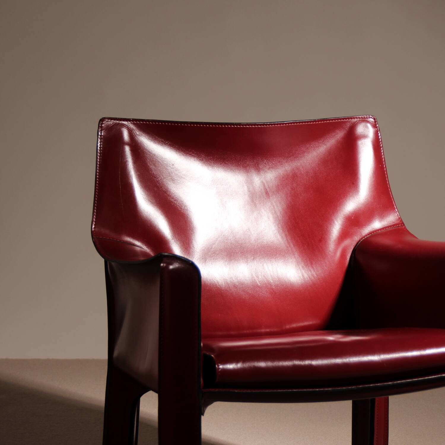 Fauteuil en cuir 'CAB 414' par Mario Bellini pour Cassina | Italie 1982