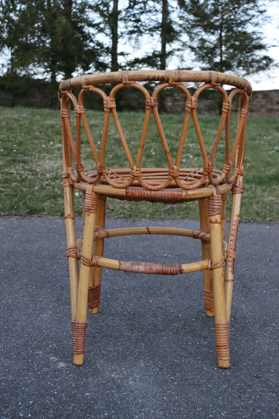 Rattan armchair
