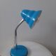 Vintage blue metal table lamp
