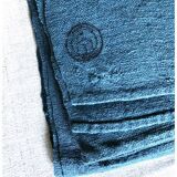 Aqua Blue Hemp Vintage Tablecloth