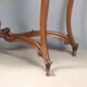 Antique console in mahogany, velvet and glass, Italy, 19th century.