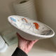 Large ceramic cup Fratelli Fanciullacci 60s decoration horses