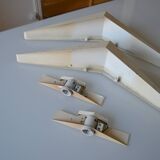 Pair of modernist reconstruction wall lamps