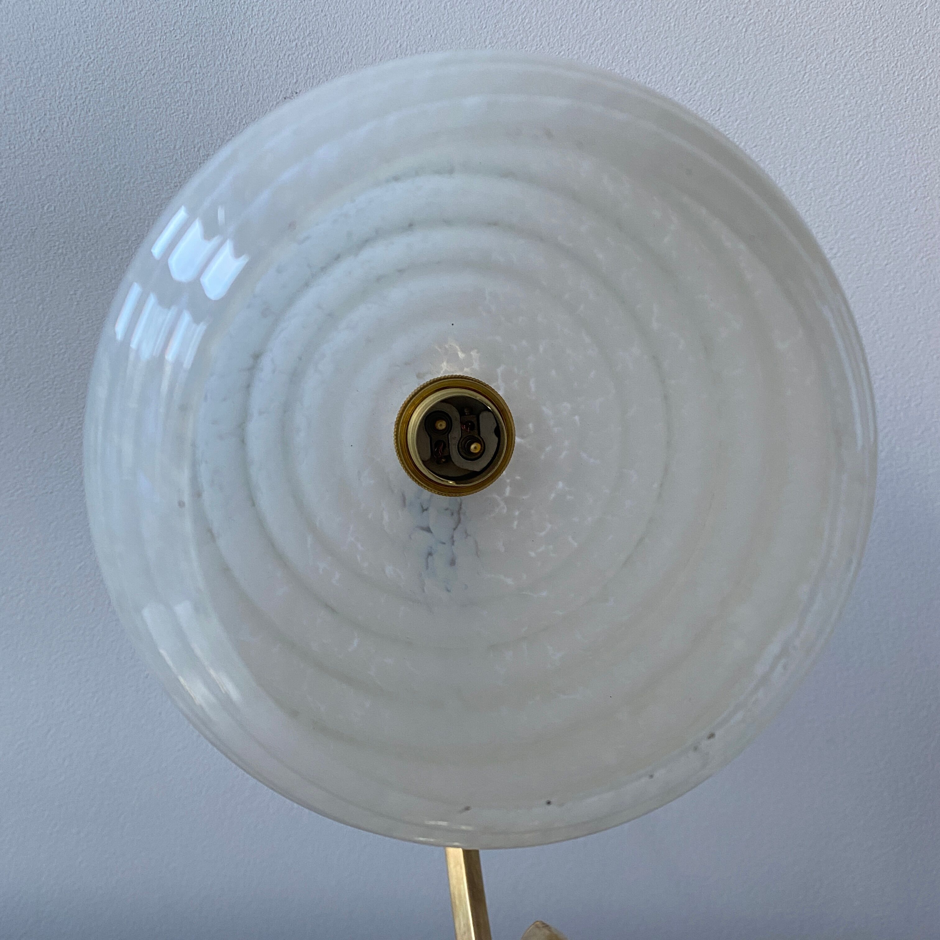 Lot 2 old vintage clichy glass sconces