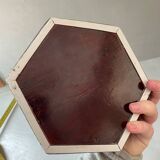 Vintage mother-of-pearl and wood jewelry box