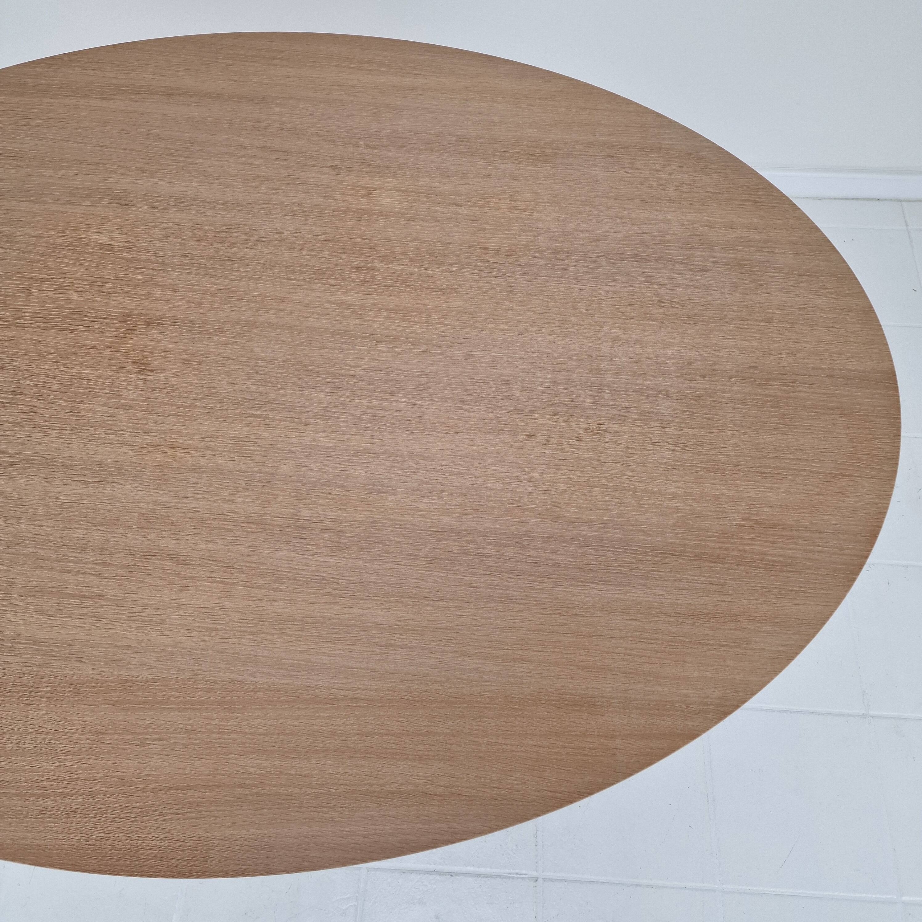 Large Oval Dining Table in Oak by Pierre Paulin for Artifort, 2018