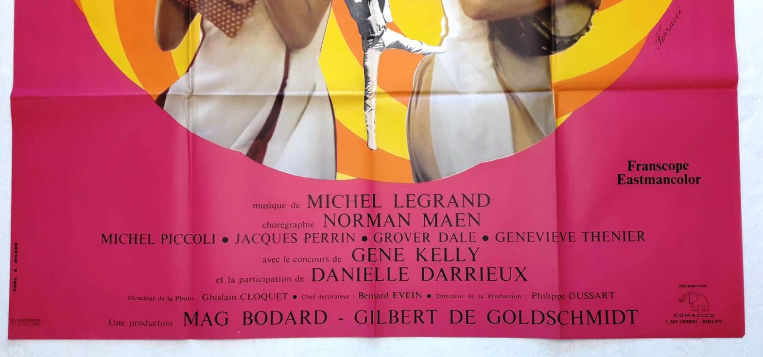 Original film poster "Les Demoiselles de Rochefort" 1976 Catherine Deneuve, Dorléac...