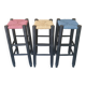 Set of three bar stools