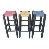 Set of three bar stools