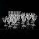 Service de 27 verres en cristal de Saint-Louis — Modèle Trianon