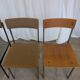Set of 4 - Mix & Match Vintage Industrial Dining Chairs - 1970s Stol Kamnik