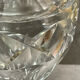 Diamond-cut crystal baluster vase with Lorraine cross