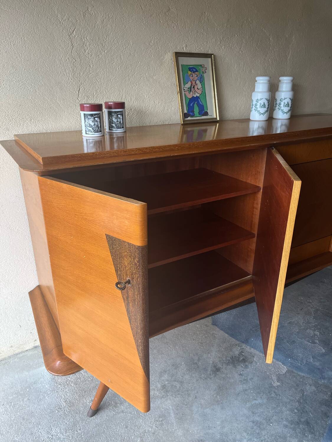 Vintage sideboard from the 1970s, manufactured in Limoges