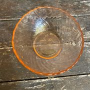 6 vintage pink moulded glass bowls arcoroc rosaline