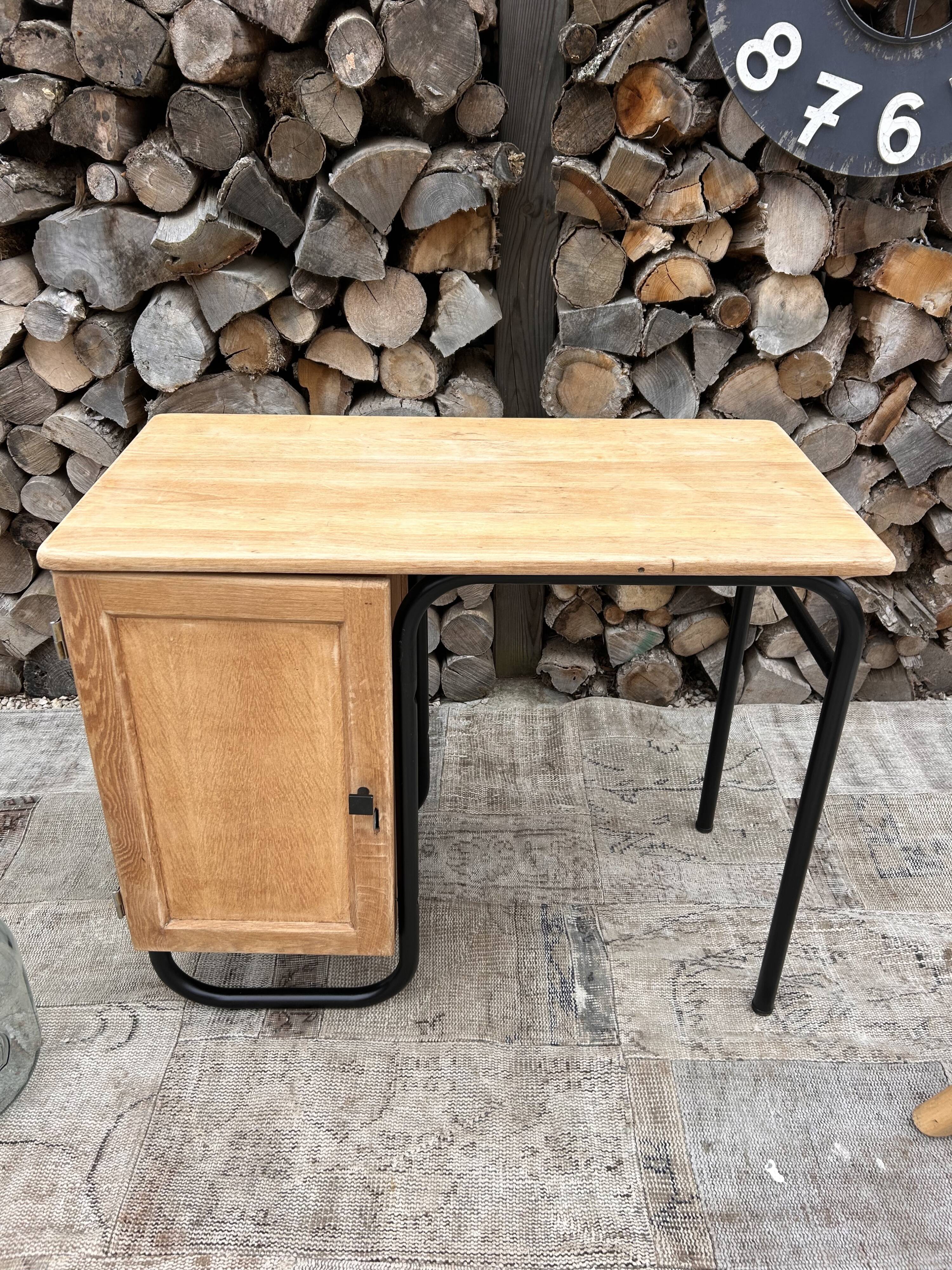Vintage wood and metal desk