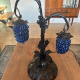 Large Murano table lamp, bunch of grapes