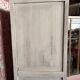 Small Parisian Art Deco glass cabinet with white patina - a timeless classic.