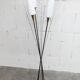 Floor lamp by René Mathieu for Maison Lunel 1950, brass and opaline.