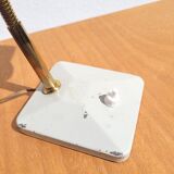 Revised vintage beige and gold Aluminor lamp.