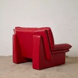 Vintage leather armchair "Ambassador", Nicoletti Salotti, Italy, 1980