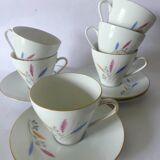 6 German porcelain coffee cups