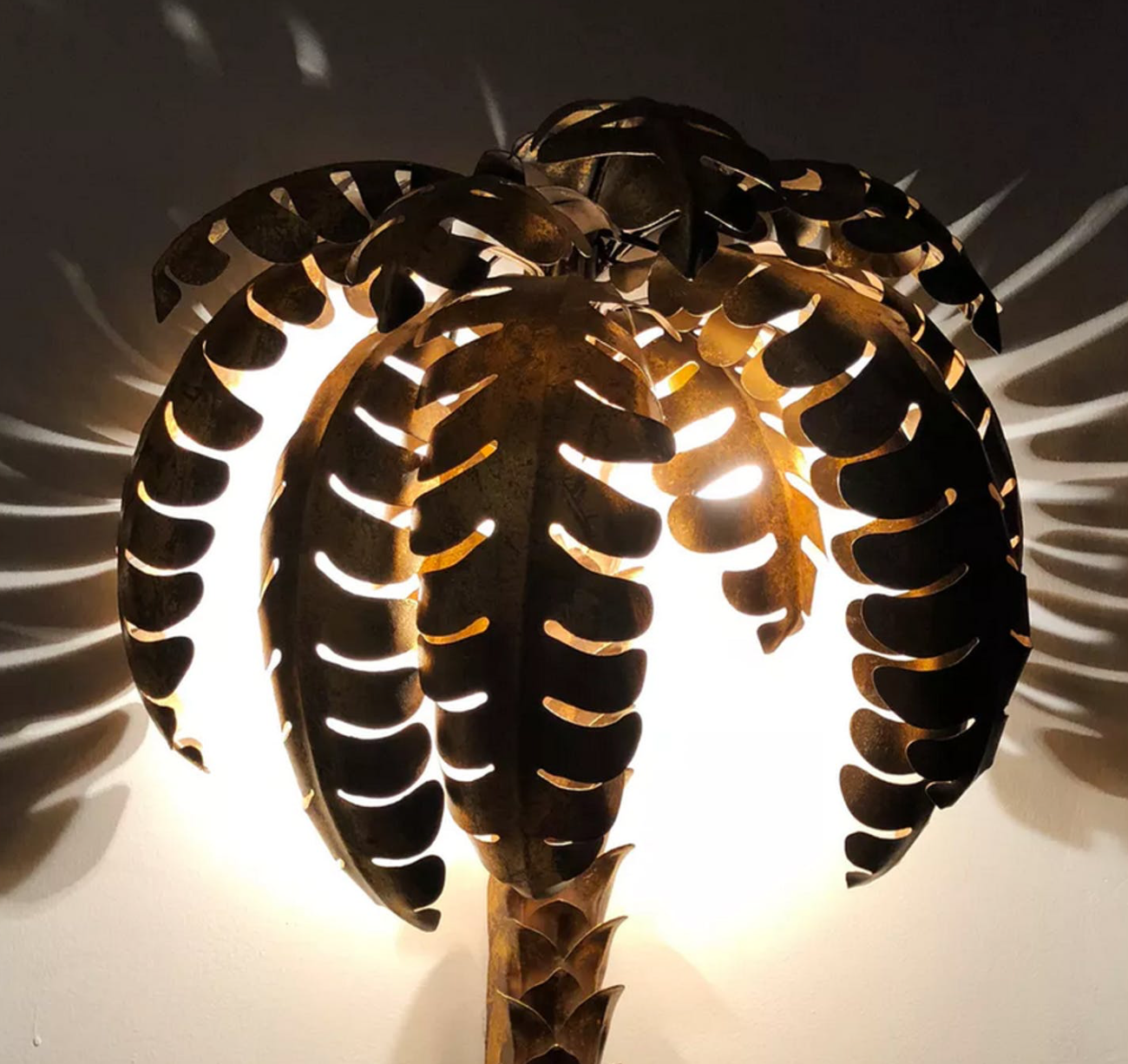 Palm tree sconce 1970