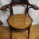 Large cane armchair by J.J KOHN AUSTRIA