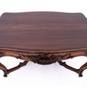 Richly carved table - coffee table, France, late 19th century.