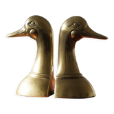 Mid-Century Brass Bookends, 1960s, Set of 2