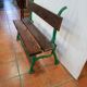 Cast iron and wooden garden bench