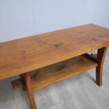 Coffee table with vintage wooden tray year 1960/1970
