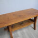 Coffee table with vintage wooden tray year 1960/1970