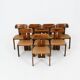 8 "Sapporo" chairs by Mario Marenco for Mobilgirgi, 1970s