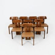 8 "Sapporo" chairs by Mario Marenco for Mobilgirgi, 1970s