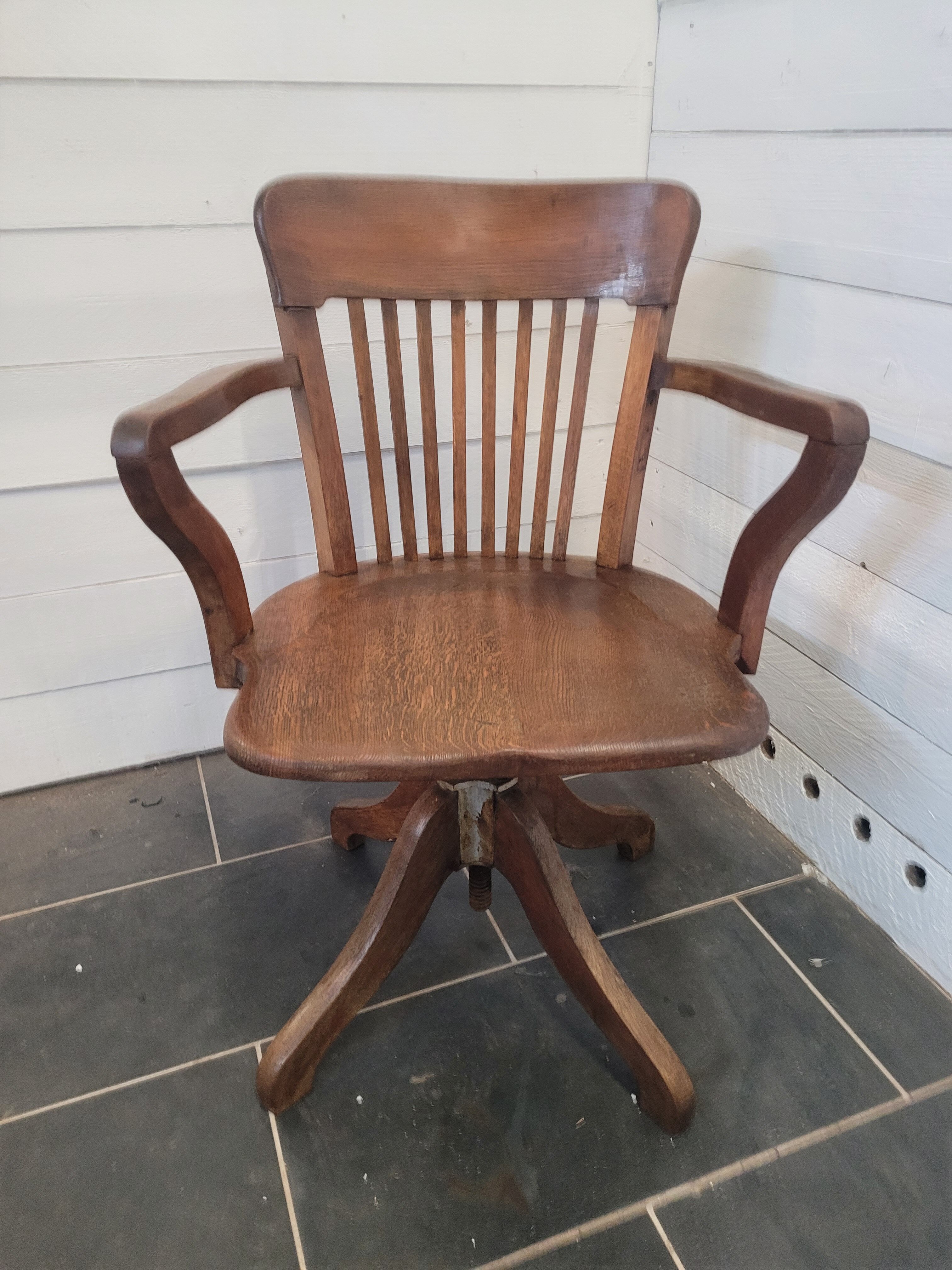 American desk chair in oak