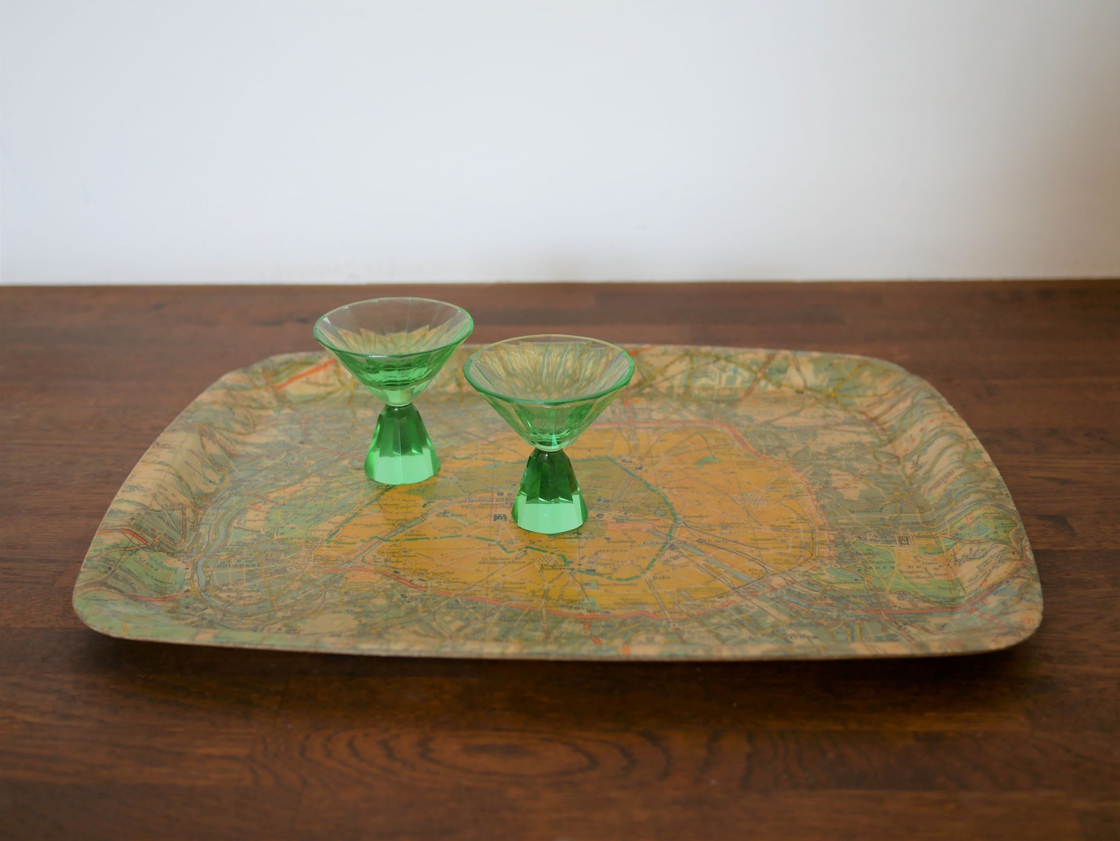 Vintage "Paris plan" platter