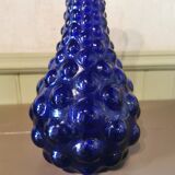 Midnight blue vintage bubble carafe