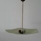 Art Deco pentagonal green glass ceiling light, 1940s, Germany