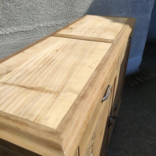 Art Deco sideboard in natural wood