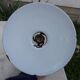 Industrial wall light in enameled sheet metal, swan neck, porcelain base